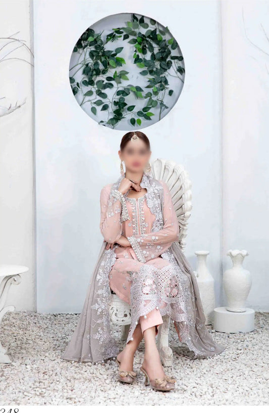 ALSABA Fancy Heavy Embroidered Collection 2024 - D 1348