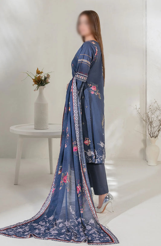 Pari Naaz - Embroidered Digital Printed Lawn Collection - D-2045