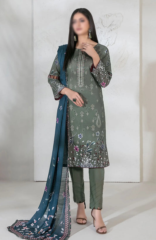 Pari Naaz - Embroidered Digital Printed Lawn Collection - D-2049