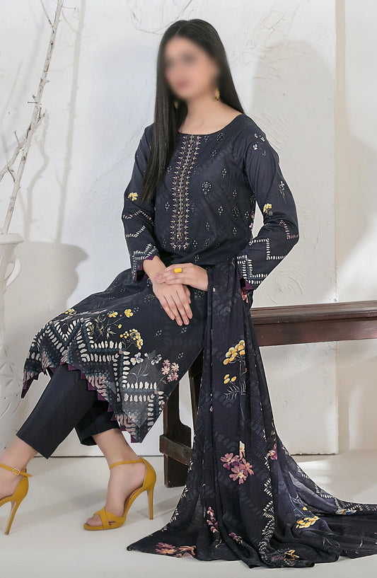 Pari Naaz - Embroidered Digital Printed Lawn Collection - D-2050