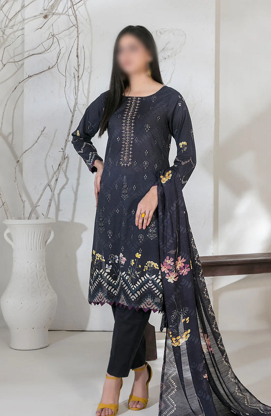 Pari Naaz - Embroidered Digital Printed Lawn Collection - D-2050