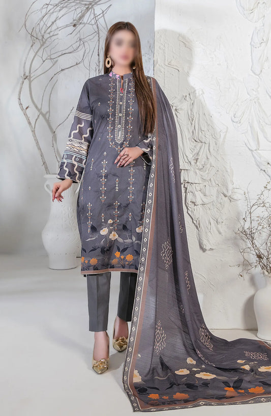Pari Naaz - Embroidered Digital Printed Lawn Collection - D-2052