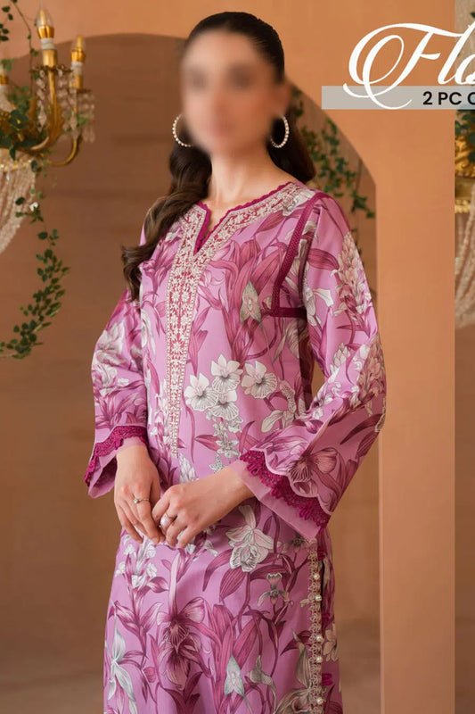 JADE SUMMER FLORA 2 PC COLLECTION 2024 - D-20544