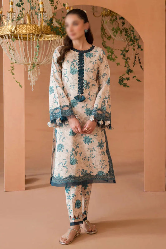 JADE SUMMER FLORA 2 PC COLLECTION 2024 - D-20555