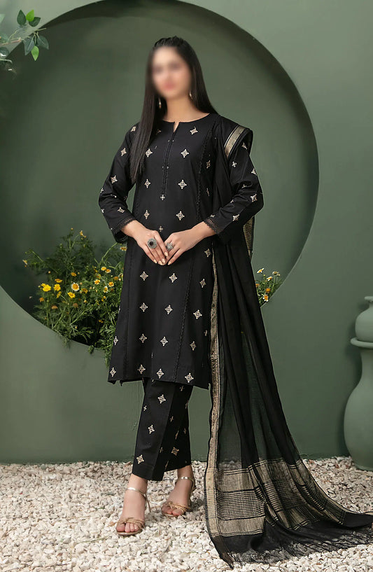 Clemira - Stitched Embroidered Cotton 3pcs Collection 2024 - D 2061