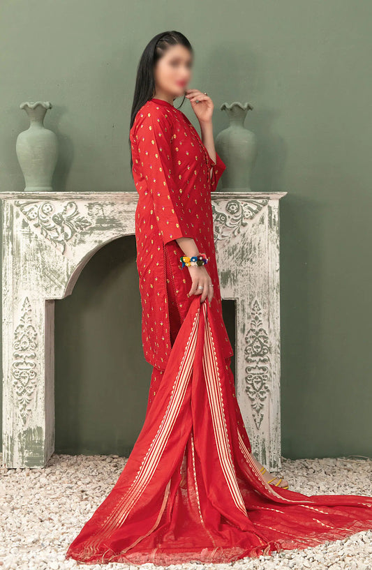 Clemira - Stitched Embroidered Cotton 3pcs Collection 2024 - D 2063