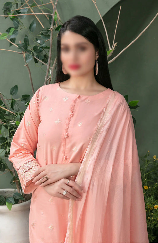 Clemira - Stitched Embroidered Cotton 3pcs Collection 2024 - D 2066