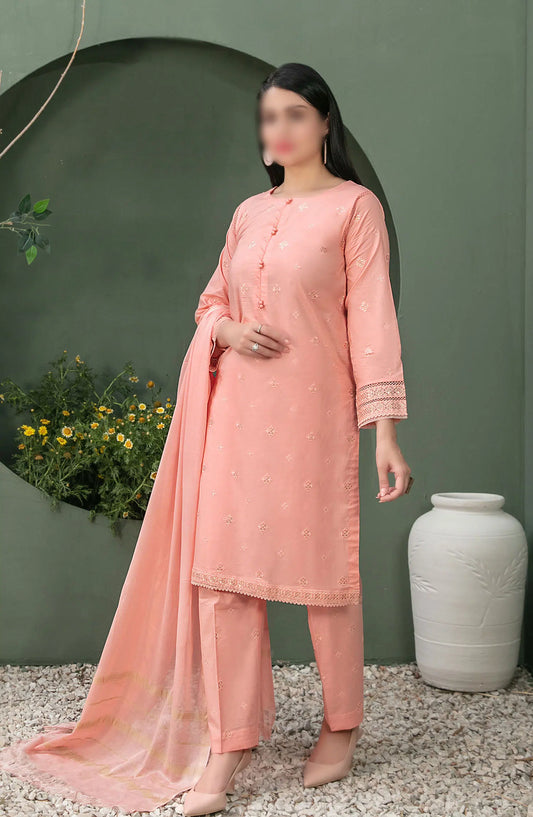 Clemira - Stitched Embroidered Cotton 3pcs Collection 2024 - D 2066