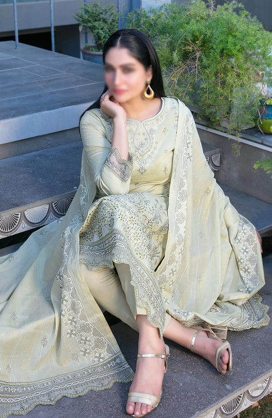 Marzhan - Fancy Jacquard Lawn Collection By Tawakkal Fabrics - D 2071