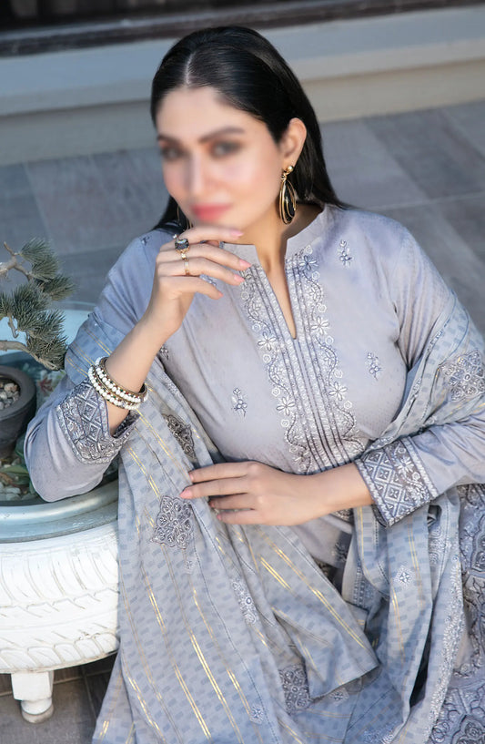 Marzhan - Fancy Jacquard Lawn Collection By Tawakkal Fabrics - D 2072