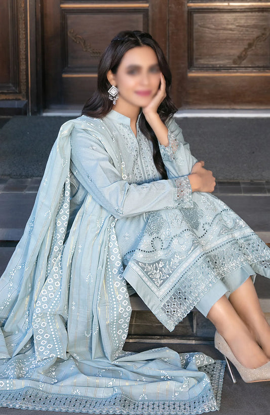 Marzhan - Fancy Jacquard Lawn Collection By Tawakkal Fabrics - D 2075