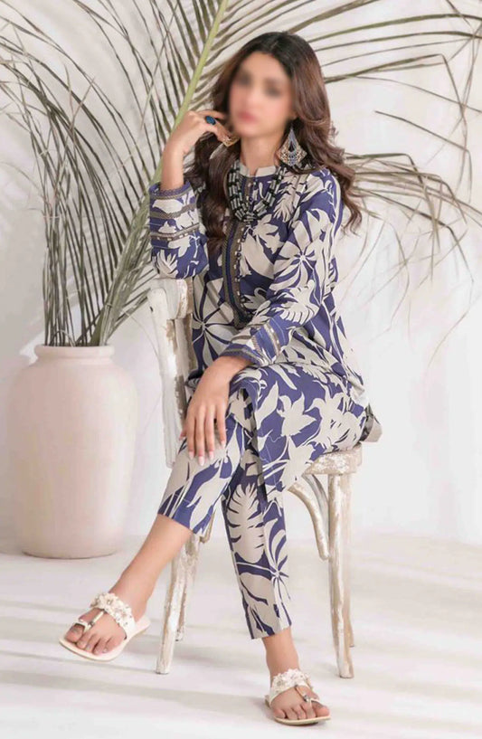 DIVANI VOL II Stitched Digital Printed 2pcs Collection 2024 - D 2120