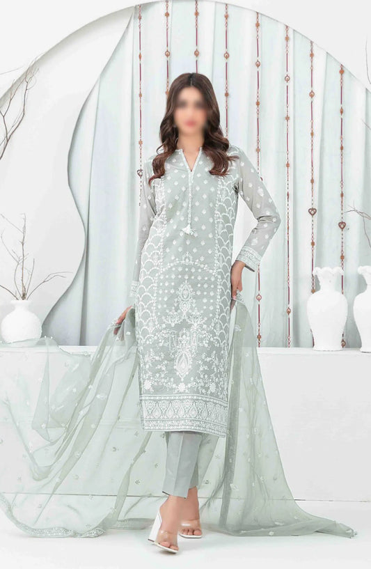 AENI Semi Stitched Fancy Embroidered Lawn Collection 2024 - D 2208