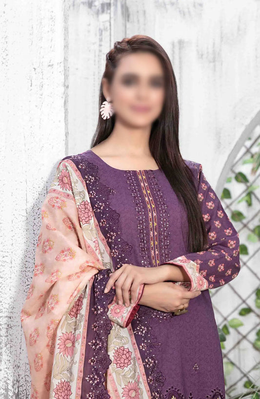 BADEAH Embroidered Digital Printed Lawn Collection 2024 - D-2613