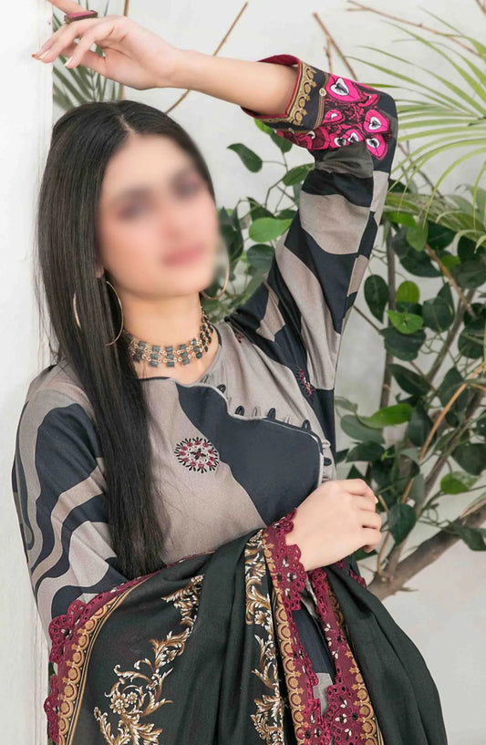 BADEAH Embroidered Digital Printed Lawn Collection 2024 - D-2619