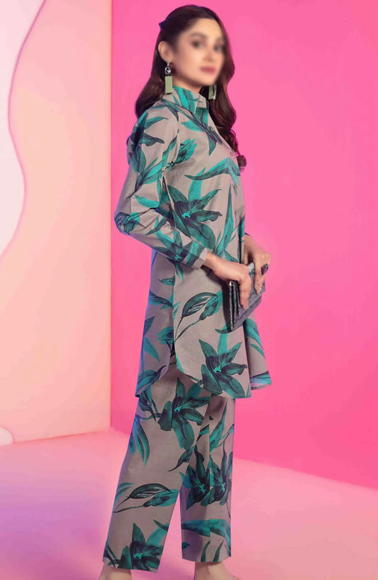 Luna with Clutch Stitched Lawn 2 Piece Collection - D 2672