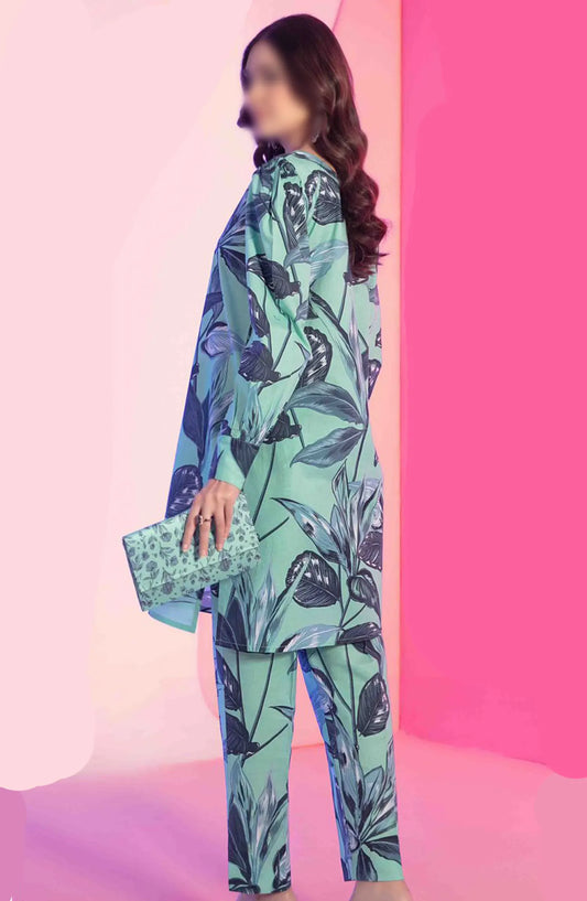 Luna with Clutch Stitched Lawn 2 Piece Collection - D 2676