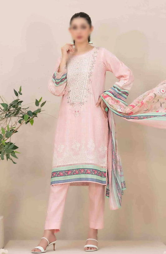 Ahava - Stitched Embroidered Digital Lawn Collection - D 2679