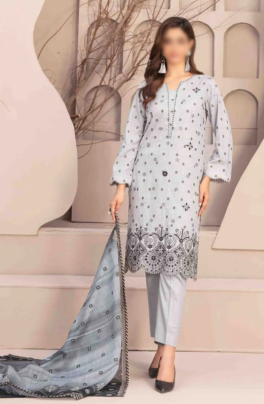 Mismah Vol I - Stitched Embroidered Broshia Lawn Collection - D 2741