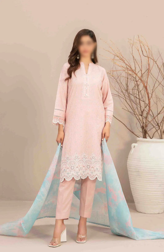 Mismah Vol I - Stitched Embroidered Broshia Lawn Collection - D 2745