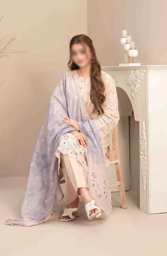 Mismah Vol I - Stitched Embroidered Broshia Lawn Collection - D 2750