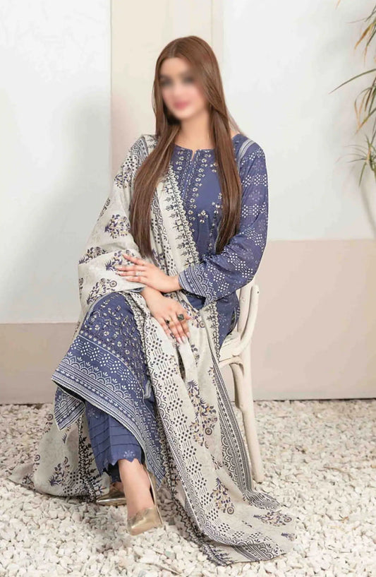 Dilek Embroidered Digital Printed Lawn Collection 2024 - D 2772
