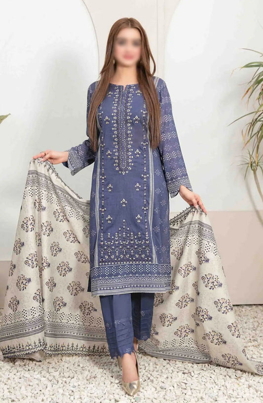 Dilek Embroidered Digital Printed Lawn Collection 2024 - D 2772