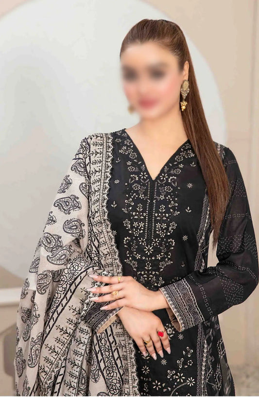 Dilek Embroidered Digital Printed Lawn Collection 2024 - D 2775