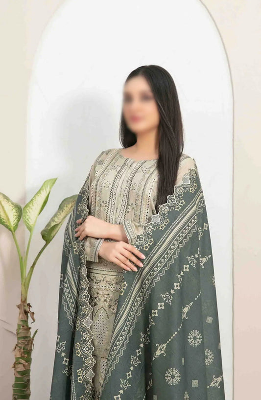 Dilek Embroidered Digital Printed Lawn Collection 2024 - D 2777