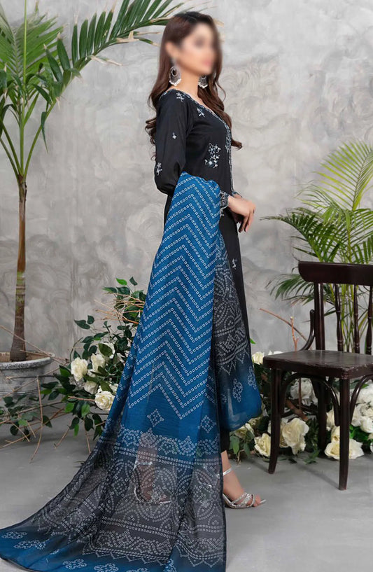 Aarah - Stitched Fancy Embroidered Lawn 3pcs Collection - D 2826