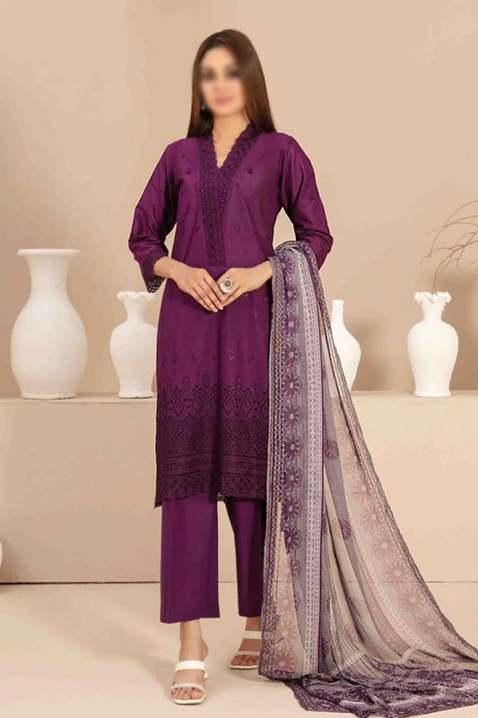 Daiba - Fancy Schiffli Lawn Collection - D 2871