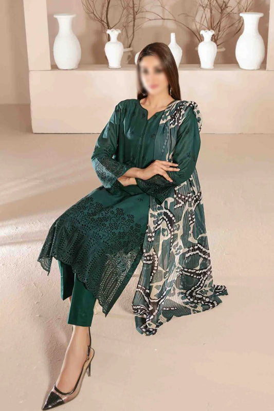 Daiba - Fancy Schiffli Lawn Collection - D 2872