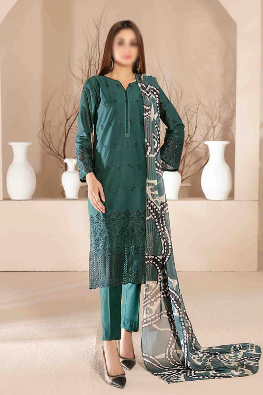 Daiba - Fancy Schiffli Lawn Collection - D 2872