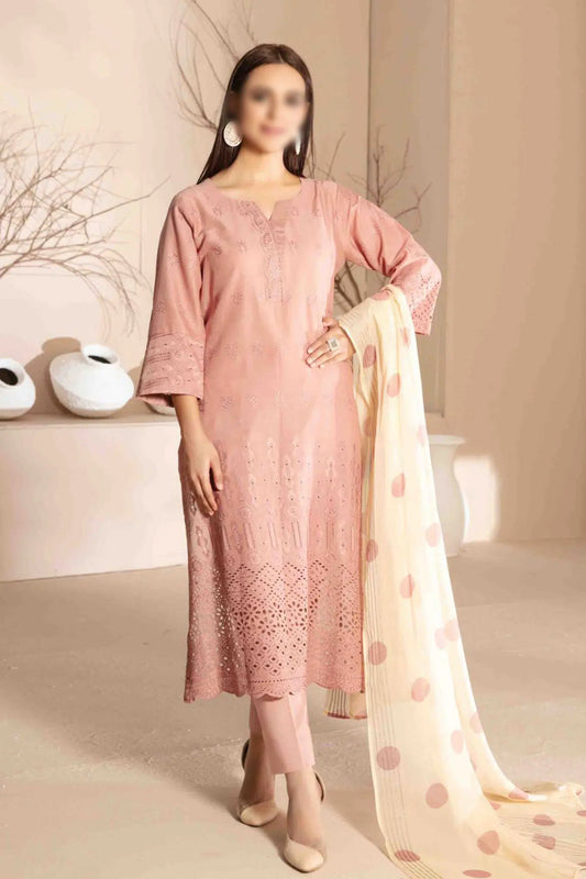 Daiba - Fancy Schiffli Lawn Collection - D 2873