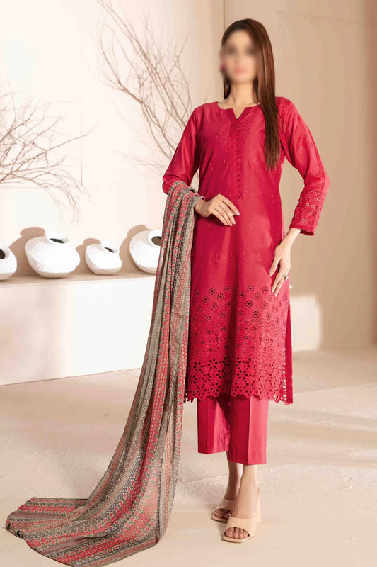 Daiba - Fancy Schiffli Lawn Collection - D 2876