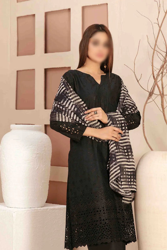 Daiba - Fancy Schiffli Lawn Collection - D 2877