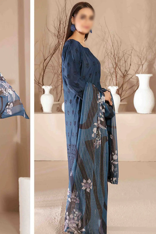 Daiba - Fancy Schiffli Lawn Collection - D 2880