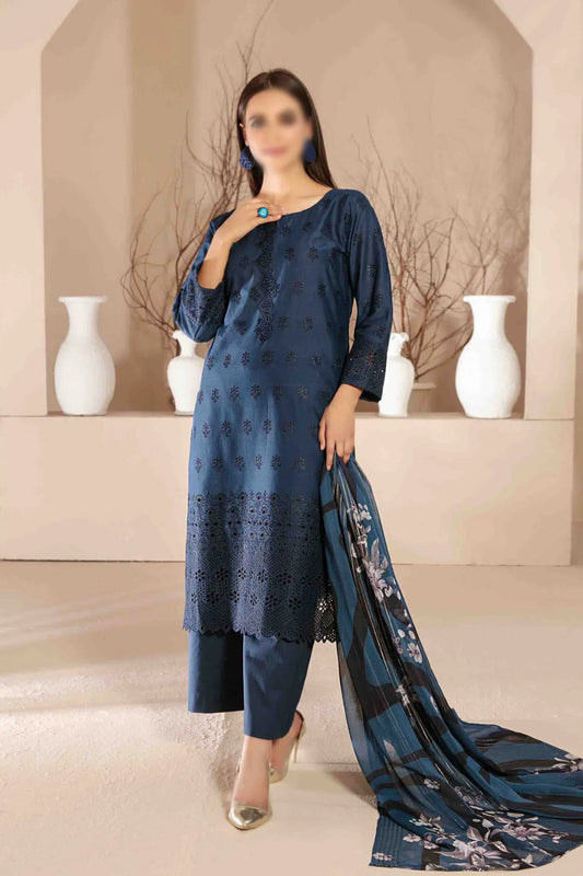 Daiba - Fancy Schiffli Lawn Collection - D 2880