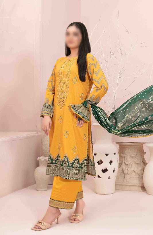 Sevil Vol I - Embroidered Digital Lawn Collection - D-2892