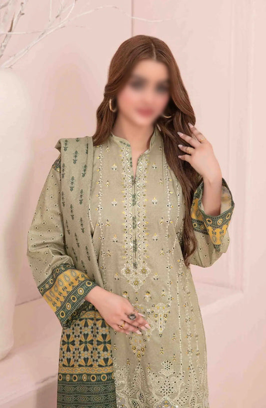 Sevil Vol I - Embroidered Digital Lawn Collection - D-2893