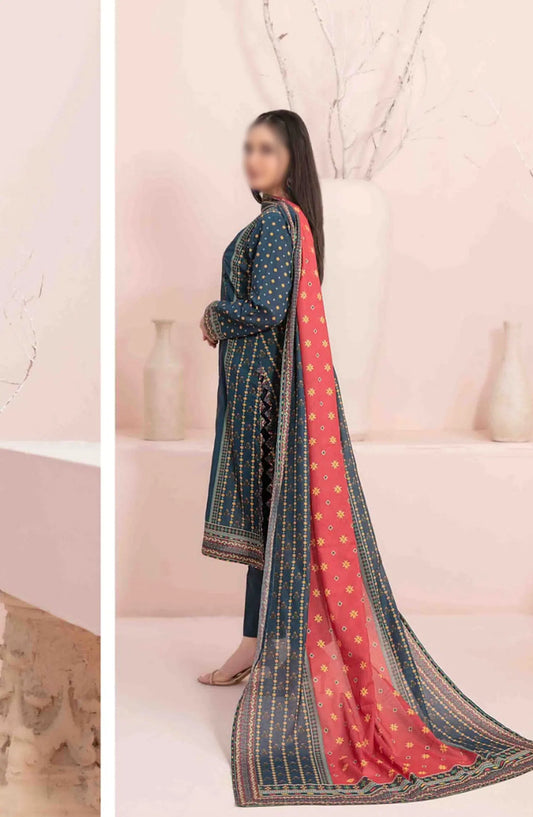 Sevil Vol I - Embroidered Digital Lawn Collection - D-2896