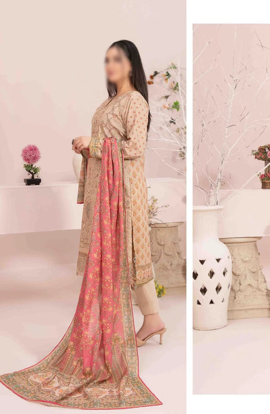 Sevil Vol I - Embroidered Digital Lawn Collection - D-2900