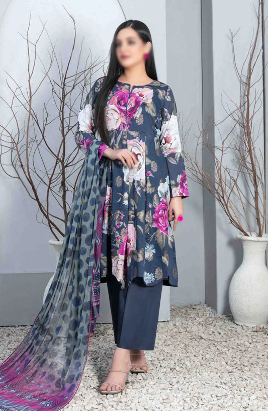 Ainaz - Digital Printed Broshia Lawn Collection 2024 - D 2977