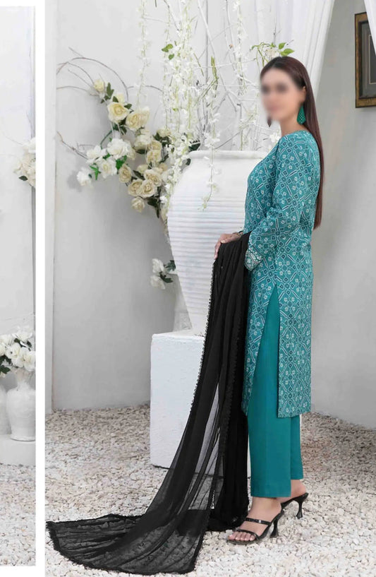 Guliz Vol I - Stitched Digital Printed Lawn Collection - D-2995