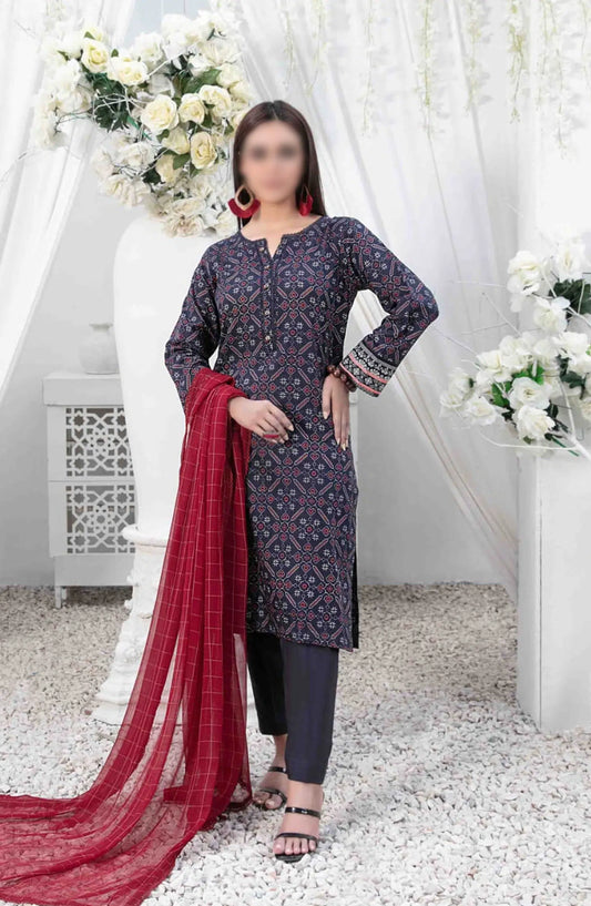 Guliz Vol I - Stitched Digital Printed Lawn Collection - D-3016