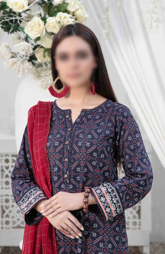 Guliz Vol I - Stitched Digital Printed Lawn Collection - D-3016