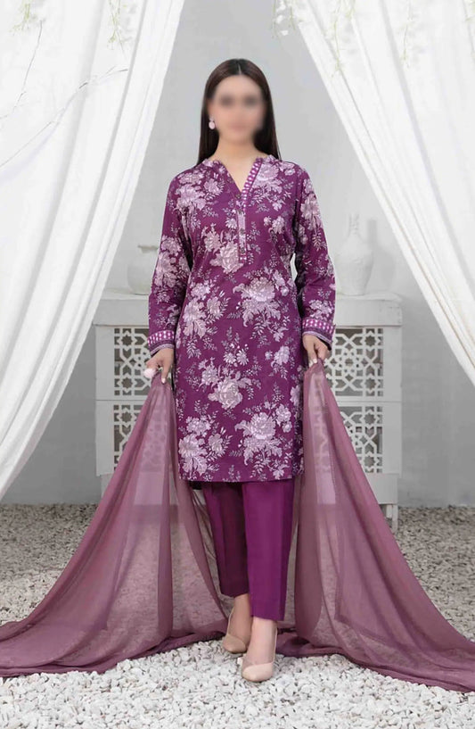 Guliz Vol I - Stitched Digital Printed Lawn Collection - D-3022