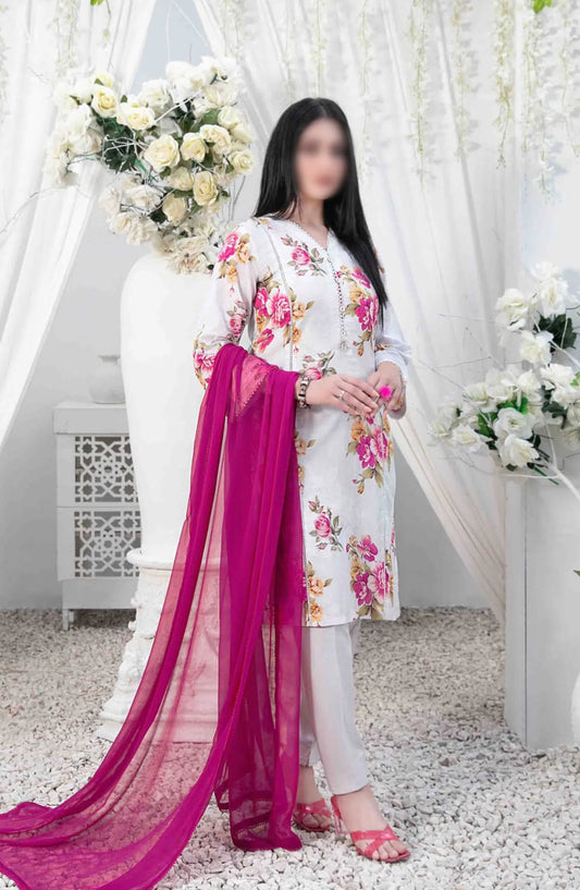 Guliz Vol I - Stitched Digital Printed Lawn Collection - D-3027