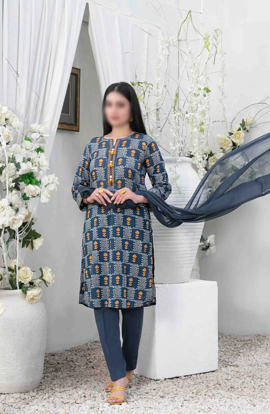 Guliz Vol I - Stitched Digital Printed Lawn Collection - D-3031