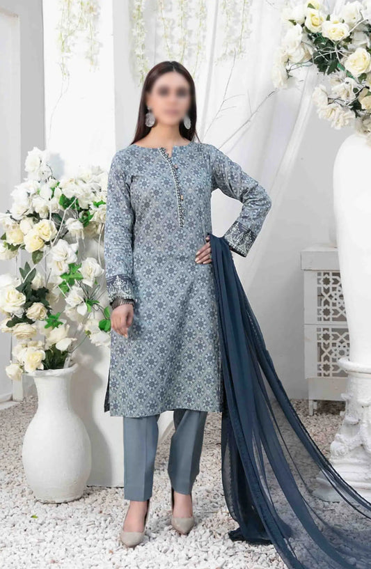 Guliz Vol I - Stitched Digital Printed Lawn Collection - D-3039